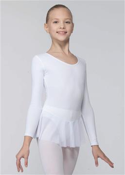 DAD03MJU Long sleeve leotard + mesh skirt,uniform